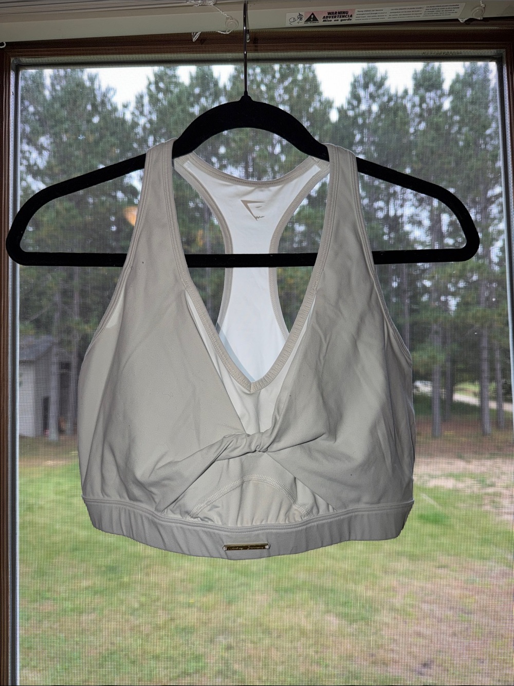 Gymshark white Sports bra